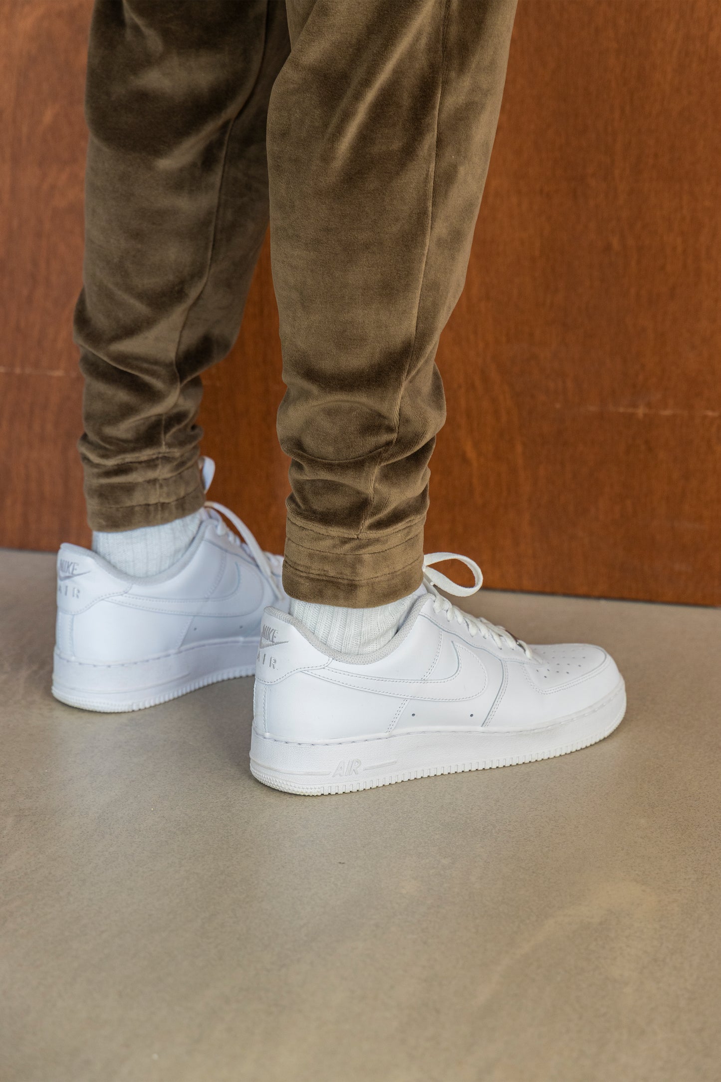 TERRY TAPERED PANTS