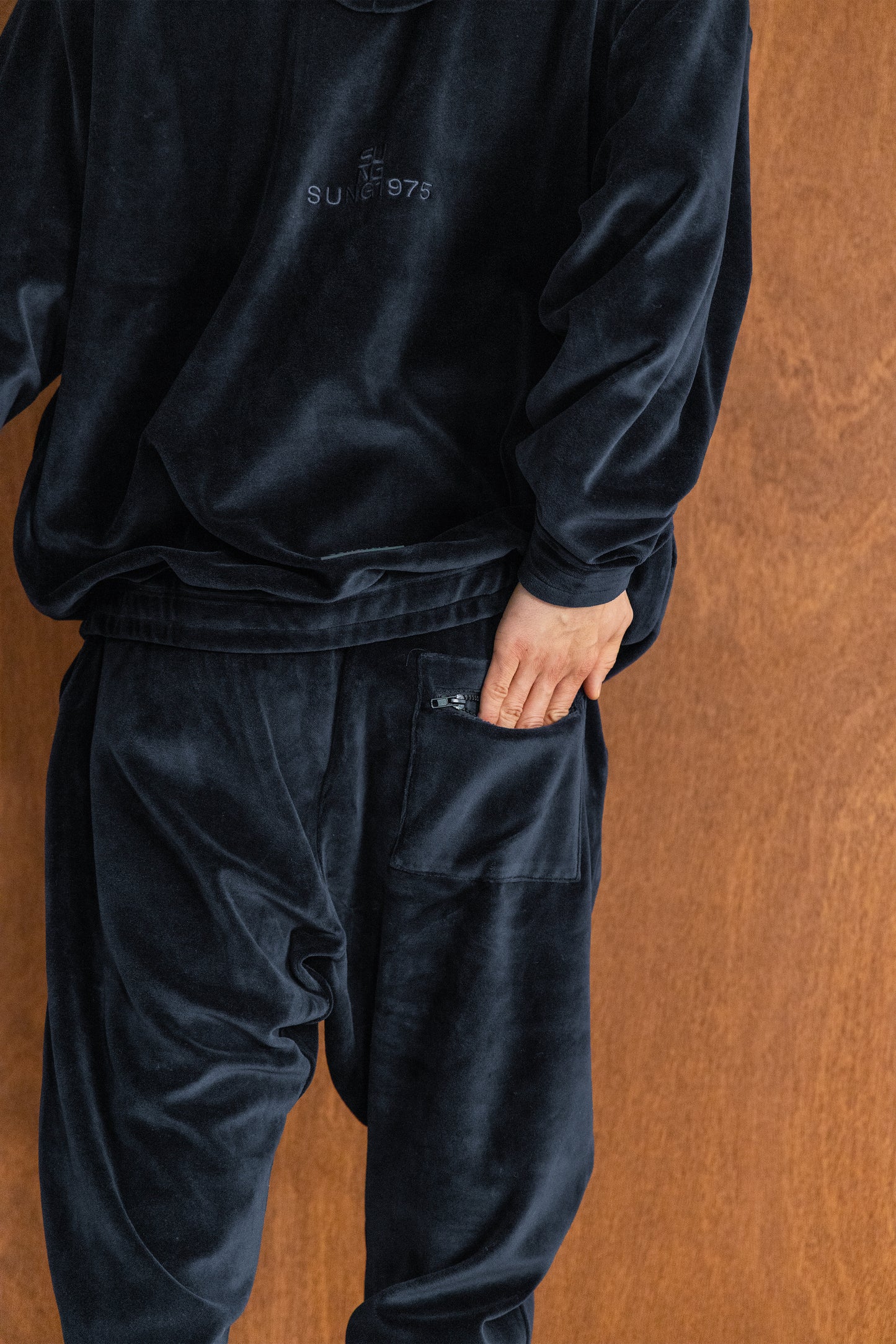 TERRY TAPERED PANTS