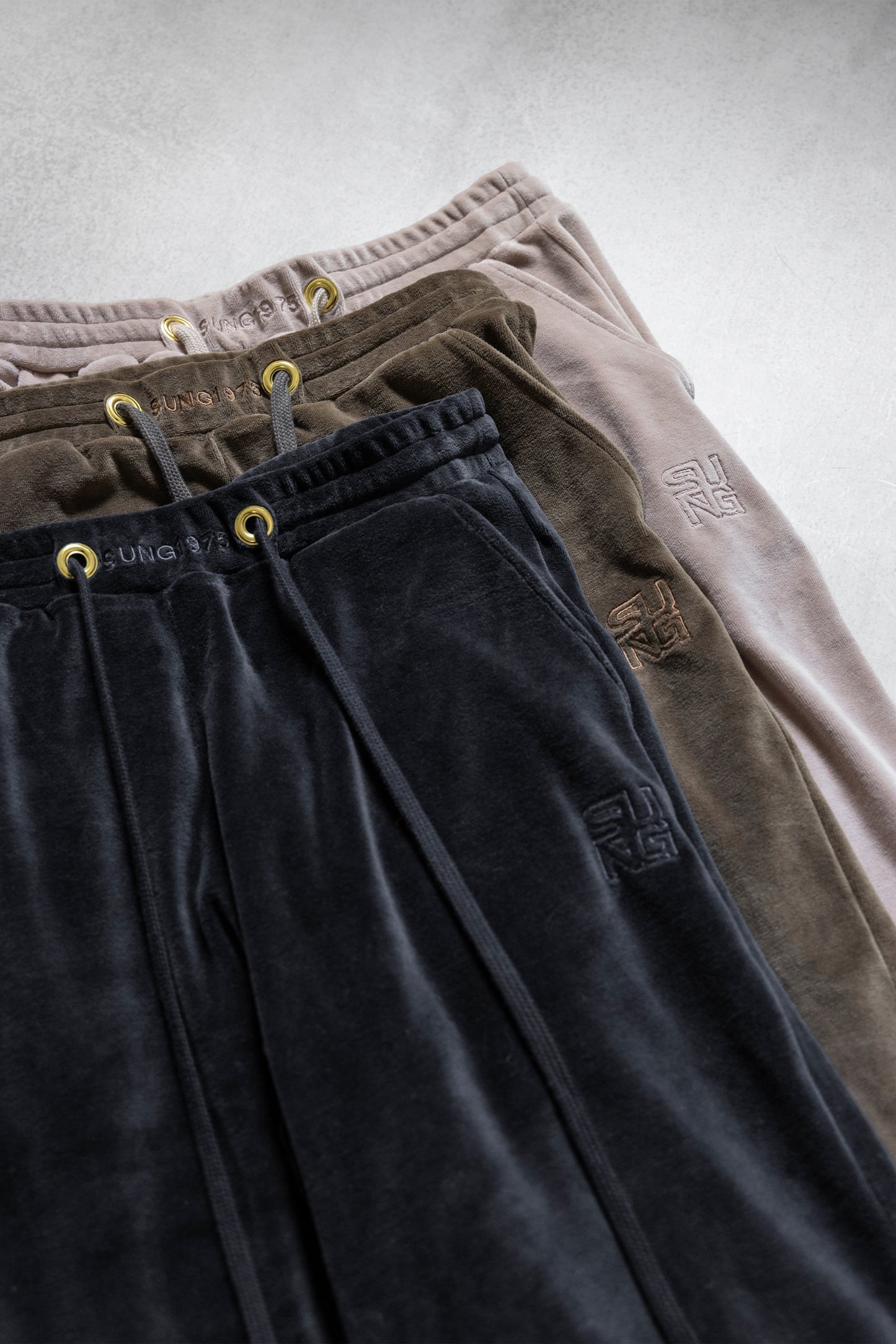 TERRY TAPERED PANTS