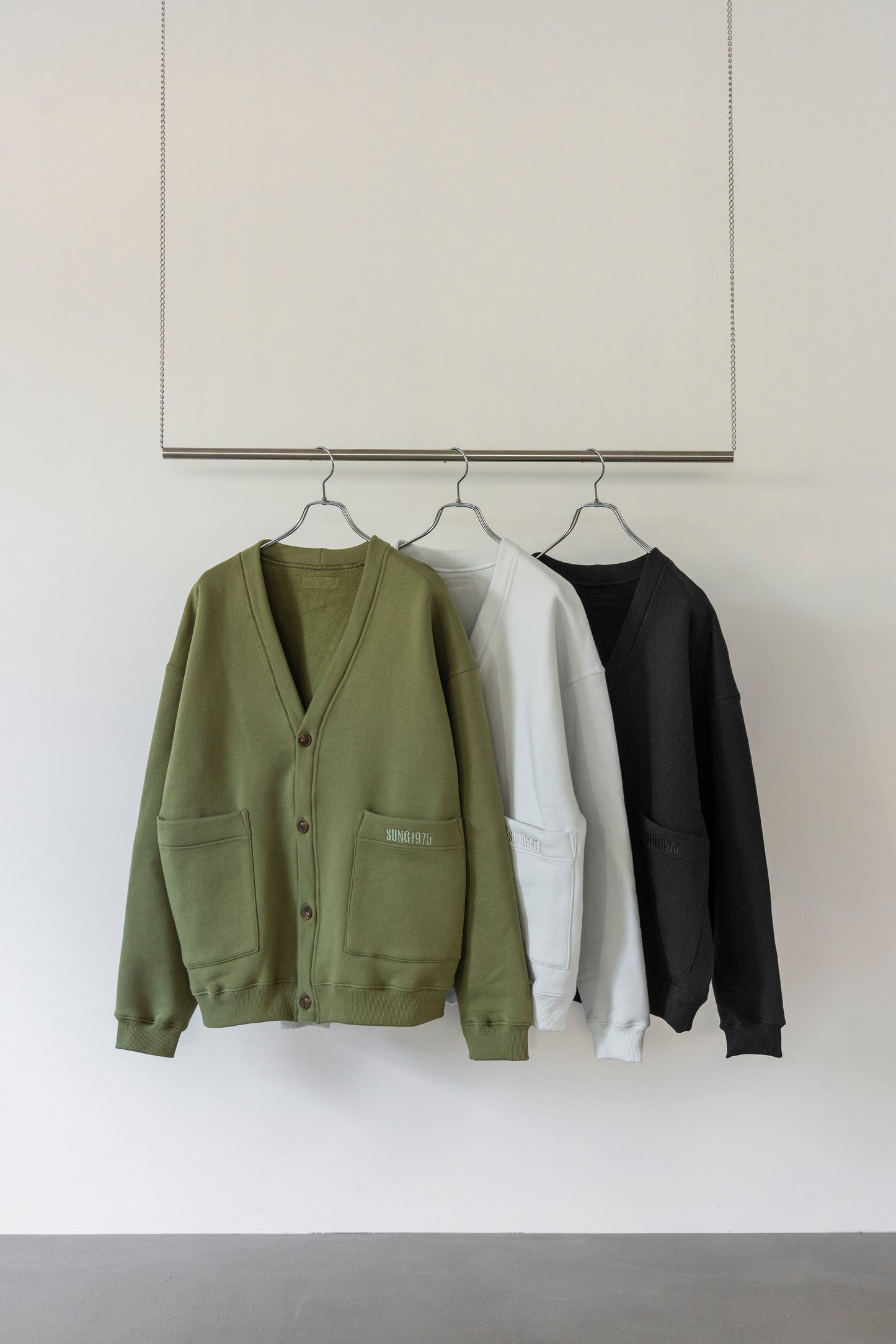 BRUSHED SWEAT CARDIGAN