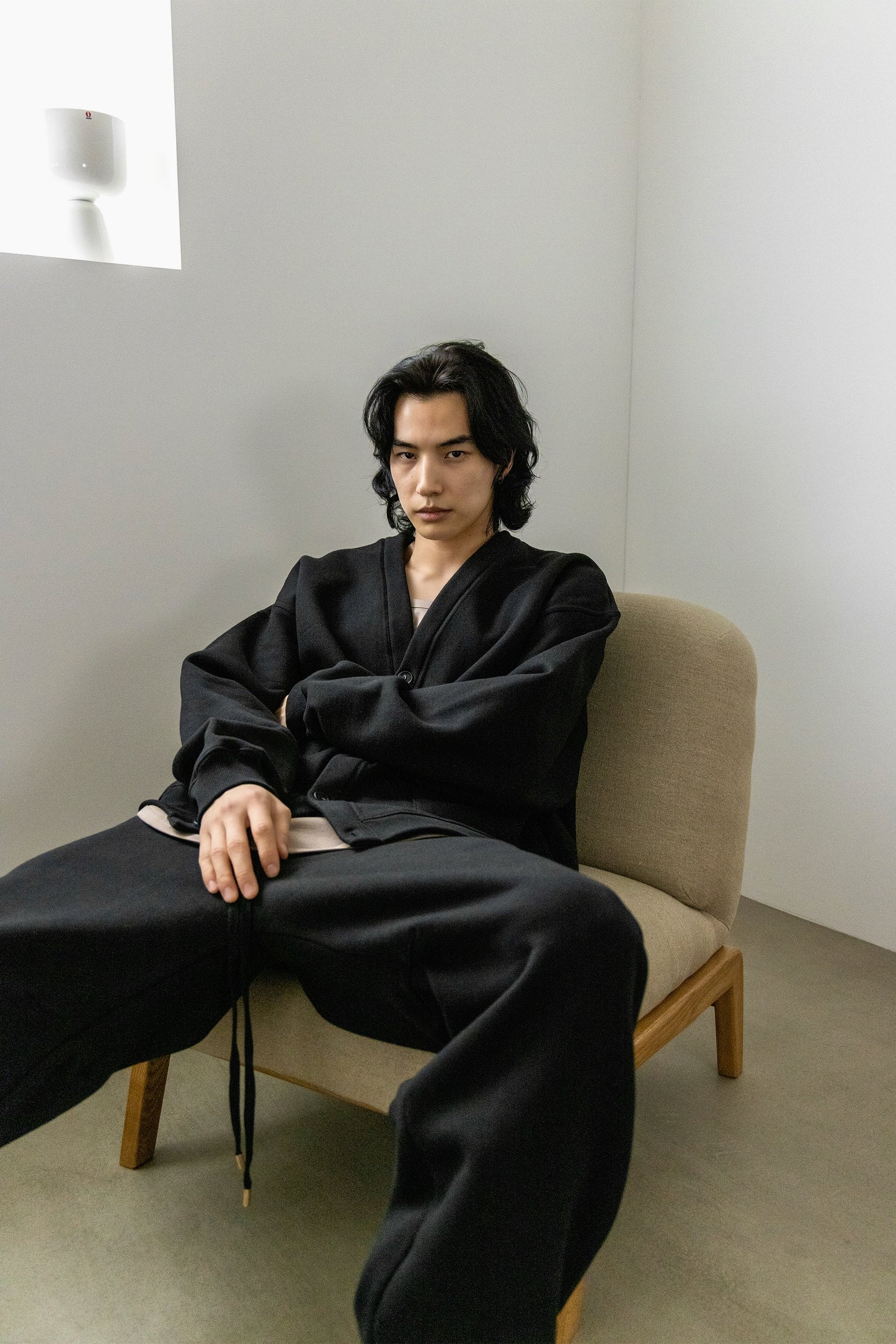 BRUSHED SWEAT CARDIGAN