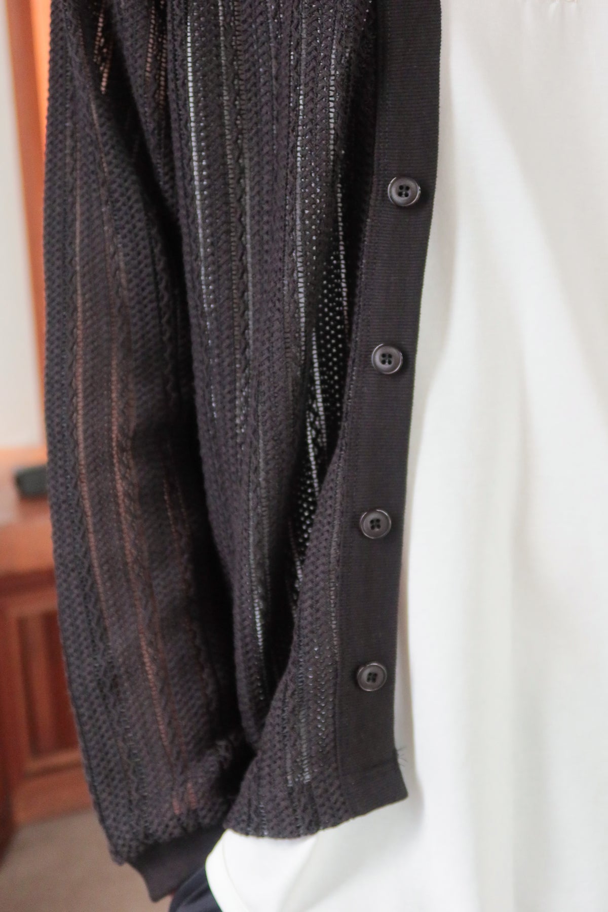 OPENWORK MESH CARDIGAN