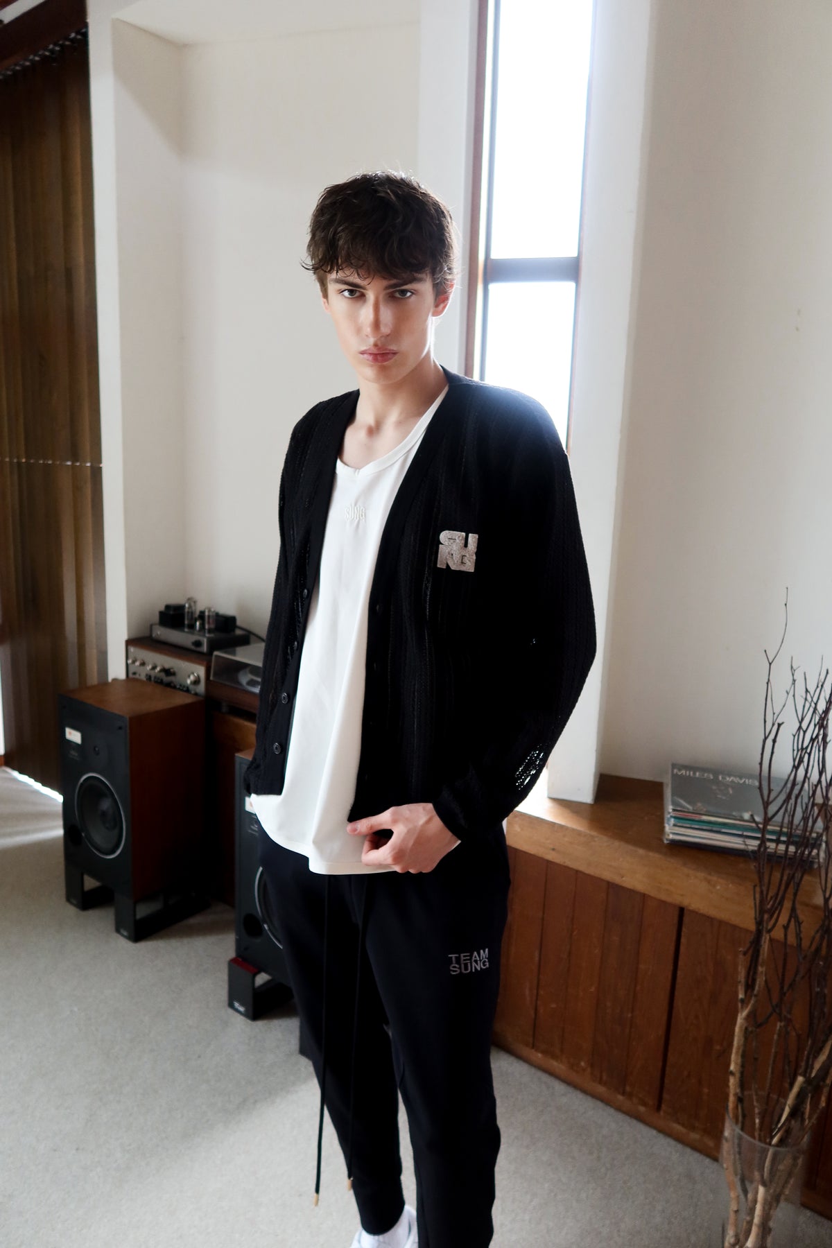OPENWORK MESH CARDIGAN