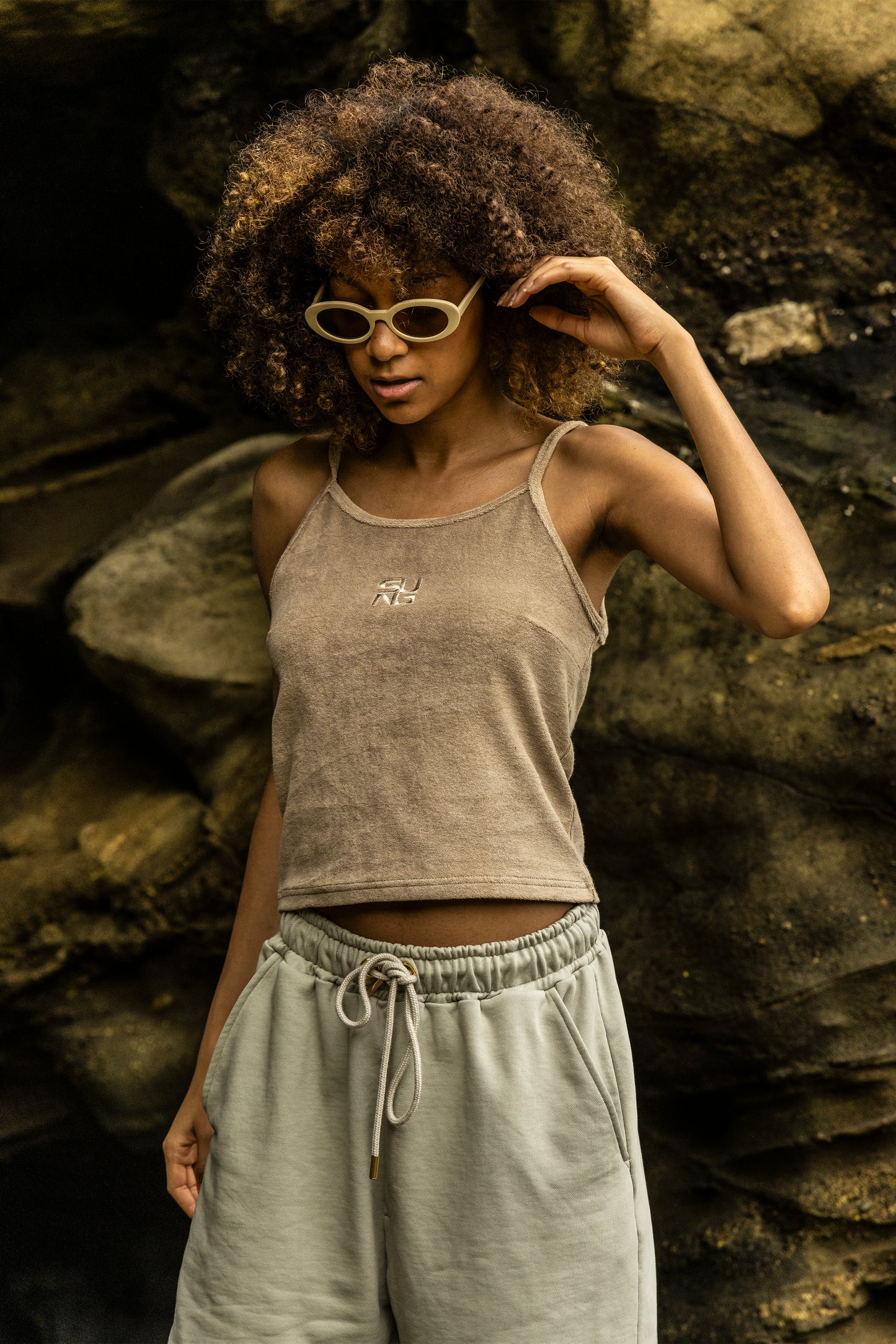 CENTER LOGO PILE CAMISOLE